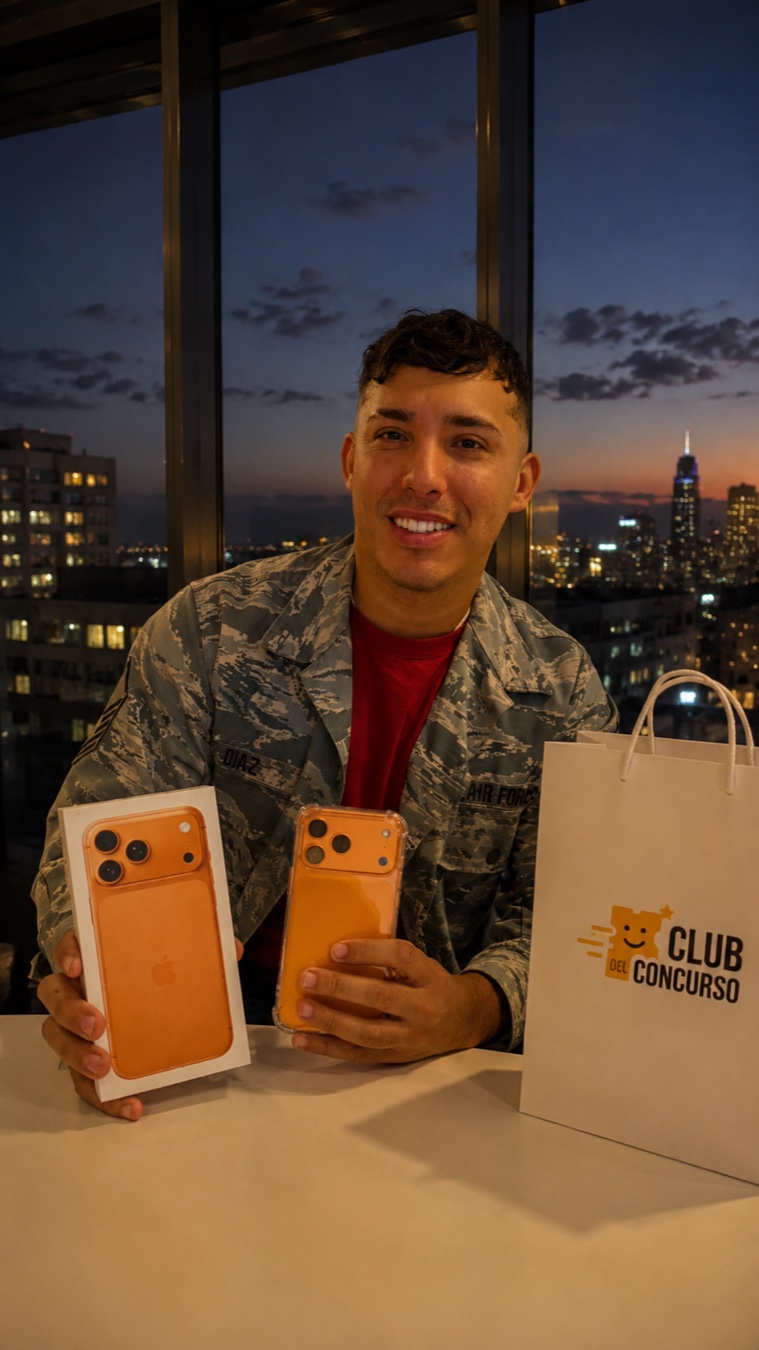 Mateo G. ganó un iPhone 17 Pro el 12 de marzo
